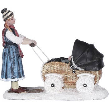 Luville - - Woman with pram