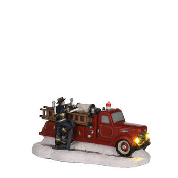 Luville - Village fire truck battery operated - l17xw9xh8,5cm