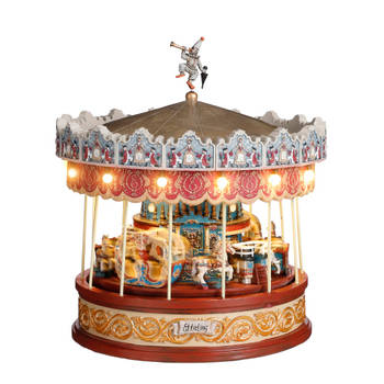 Luville - Anton Pieck carrousel werkt op batterijen - h25,5xd23cm