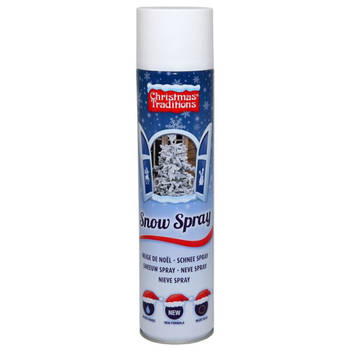 1x Sneeuwsprays/sneeuw spuitbussen 600 ml - Decoratiesneeuw