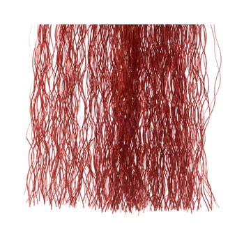 Decoris - Lametta vinyl l50h40 cm rood/laser