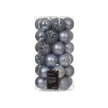 Decoris - Kerstbal kunststof d6 cm mblw 37st kerst