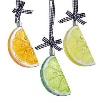 Kurt S. Adler - Ornament lemon kunststof h9 cm