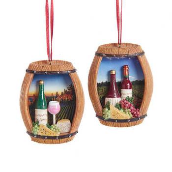 Kurt S. Adler - Ornament Wine kunststof h8 cm