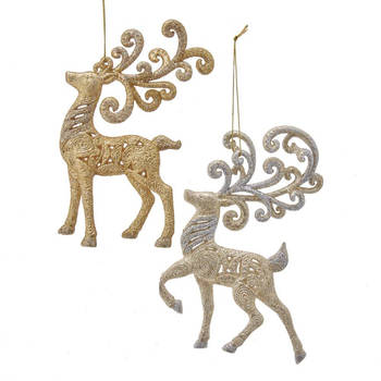 Kurt S. Adler - Gold/Platinum Reindeer