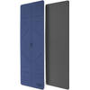 RE:SPORT Yogamat marineblauw/ grijs, trainingsmat, fitnessmat, sportmat met draagriem, 183 x 61 x 0,6 cm