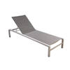 Yoi - Hokan stackable lounger alu white/light grey textilene