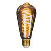 Anna's Collection LED Retro gloeilamp - dimbaar - designlamp- oranje glas - 145 x 64 mm - Lamp (bolletje)