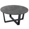 Yoi - Teeburu coffee table 75x35cm. alu black/concrete