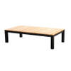 Yoi - Midori coffee table 140x75cm. alu black/teak