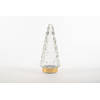 Anna's Collection - Tree Glass 10,5X24,5Cm Clear With Golden Base 10Led 3Xa