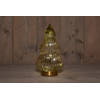 Anna's Collection - B.O.T. Tree Glass 15X28,5 cm Amber With Golden Base 10Led