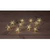 Anna's Collection - 10Pcs Silver 3D Star 6,5 cm 10Led Warm White 1,5M