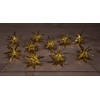 Anna's Collection - 10Pcs Gold 3D Star 12 cm 10Led Warm White 1,5M