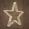 Anna's Collection - Metal 56 cmx7 cm 3D Star White With 540Led Warm White