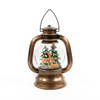 Anna's Collection - Lantern With Deer In Glitter Lighted Water Led Warm Whi