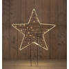 Anna's Collection - Smd Star With Led Inside 80 cm 30 cm Stick 350 Led Warm White