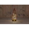 Anna's Collection - B.O.T. Tree Glass 10X23,5 cm Pink With Golden Base 10Led