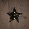 Anna's Collection - B.O.T. Star 20 cm Dark Glitter 6Led Warm White