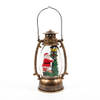 Anna's Collection - Lantern With Santa In Glitter Lighted Water Led Warm Wh