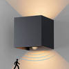 Nince Wandlamp Met Bewegingssensor - 12W - Geschikt voor Binnen/Buiten - Industrieel Modern