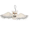 Fiestas Guirca Halloween/horror thema hang decoratie uil met grote ogen - enge dieren - 55 cm - Feestdecoratievoorwerp