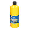 1x Gele acrylverf / temperaverf fles 500 ml hobby/knutsel verf - Hobbyverf