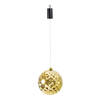 IKO kerstbal goud - met led verlichting- D20 cm - aan draad - kerstverlichting figuur