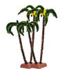 Euromarchi miniatuur palmboompjes - 2x - 22 cm - kunststof - Beeldjes