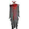 Halloween/horror thema hang decoratie horror clown - enge/griezelige pop - 120 cm - Feestdecoratievoorwerp