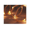 Anna Collection jute lichtsnoeren - 2x - 20 leds - warm wit - 100 cm - Lichtsnoeren