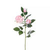 Buitengewoon de Boet - Engelse Roos Tak Licht Roze 64 cm kunstplant