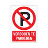 Pickup - Combi-Bord 23x33 cm Verboden te parkeren