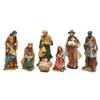 Decoris - Kerstgroep poly 7 figuur h20 cm mlt