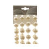 KSD - 3 stuks Kralenketting plastic xxl 20mmx270cm creme