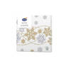 Duni - Servetten Snow Glitter White 3-laags tissue 24 x 24 cm