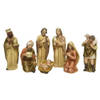 Decoris - Kerstgroep poly h12 cm ntrl/goud 7st