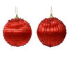 Decoris - Kerstbal foam d6 cm kerstrood a2 kerst