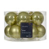 Decoris - Kerstbal glas d5 cm pstch ass 12st kerst