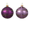 Decoris - Kerstbal glas d8 cm a2 XCV kerst