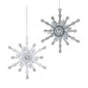 Kurt S. Adler - Ornament White & Silver metaal h11 cm