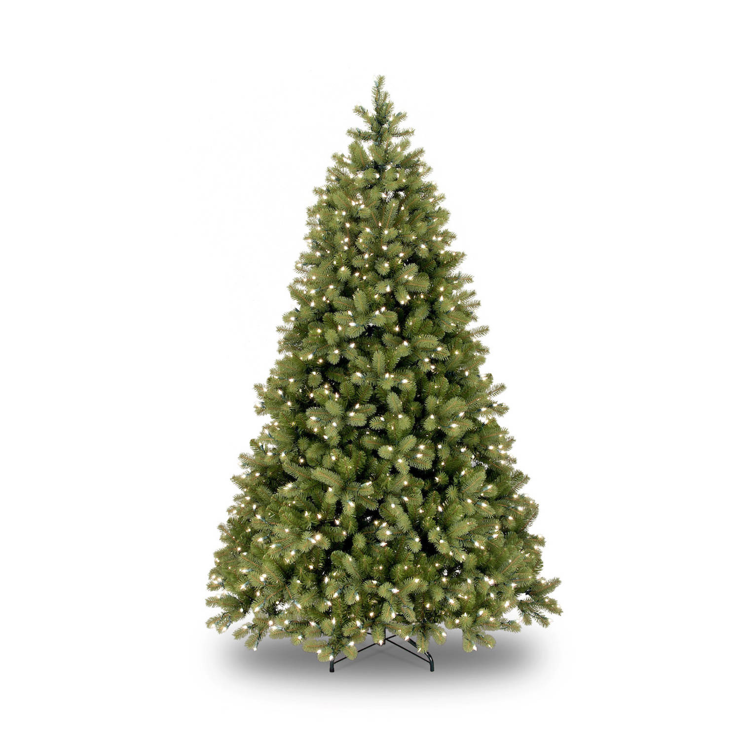 National Tree Company - Poly Bayberry Spruce kunstkerstboom Hinged 228 cm met 600 LED Power Connect
