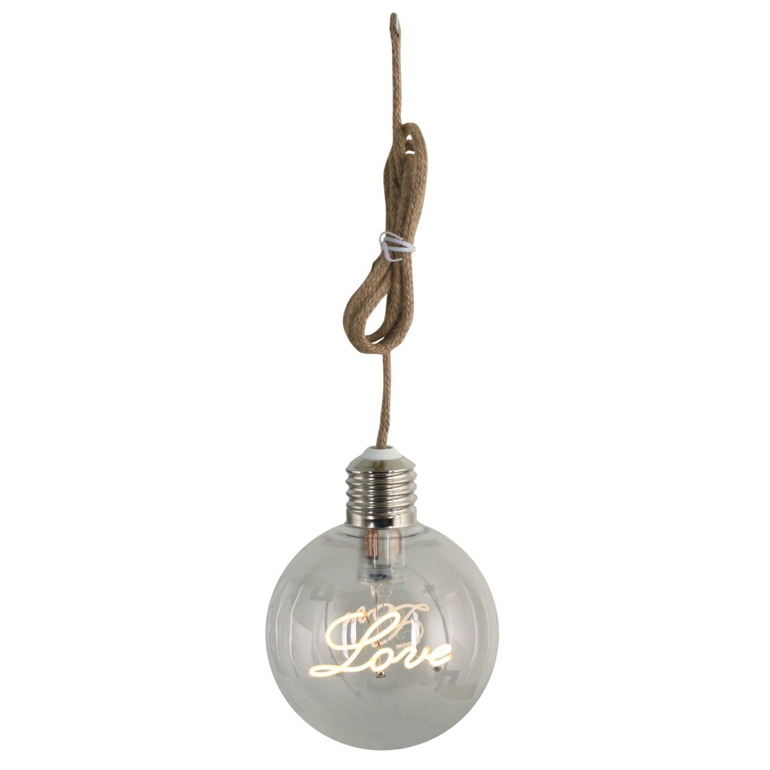 Luxform Lighting - Luxform Batterij Globe Bulb LOVE LED Filament