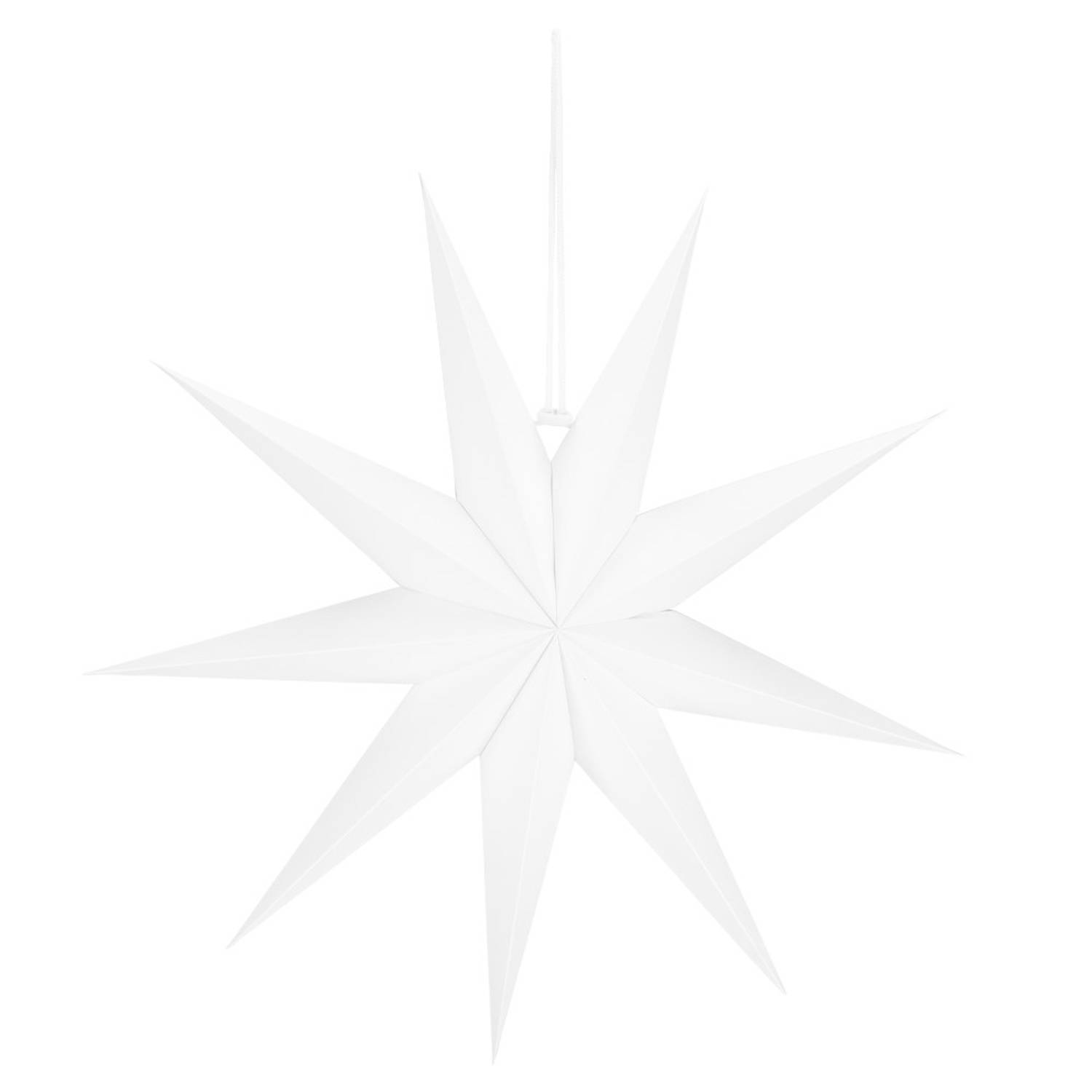 Springos Kerst Ster - Papier - Opvouwbaar - 60 cm - Wit