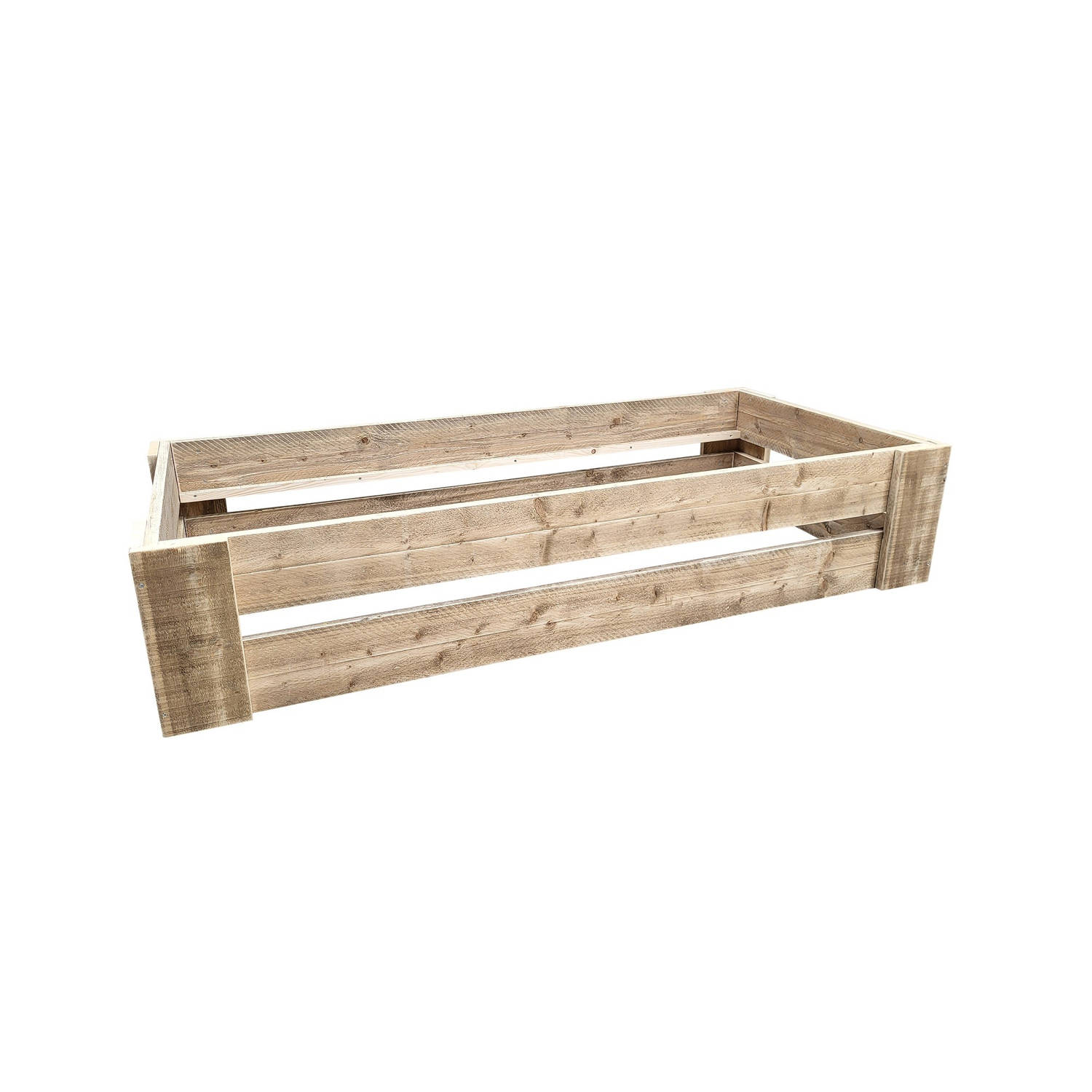 Wood4you - Eenpersoonsbed Krijn steigerhout - Montagepakket 206Lx43Hx86D cm