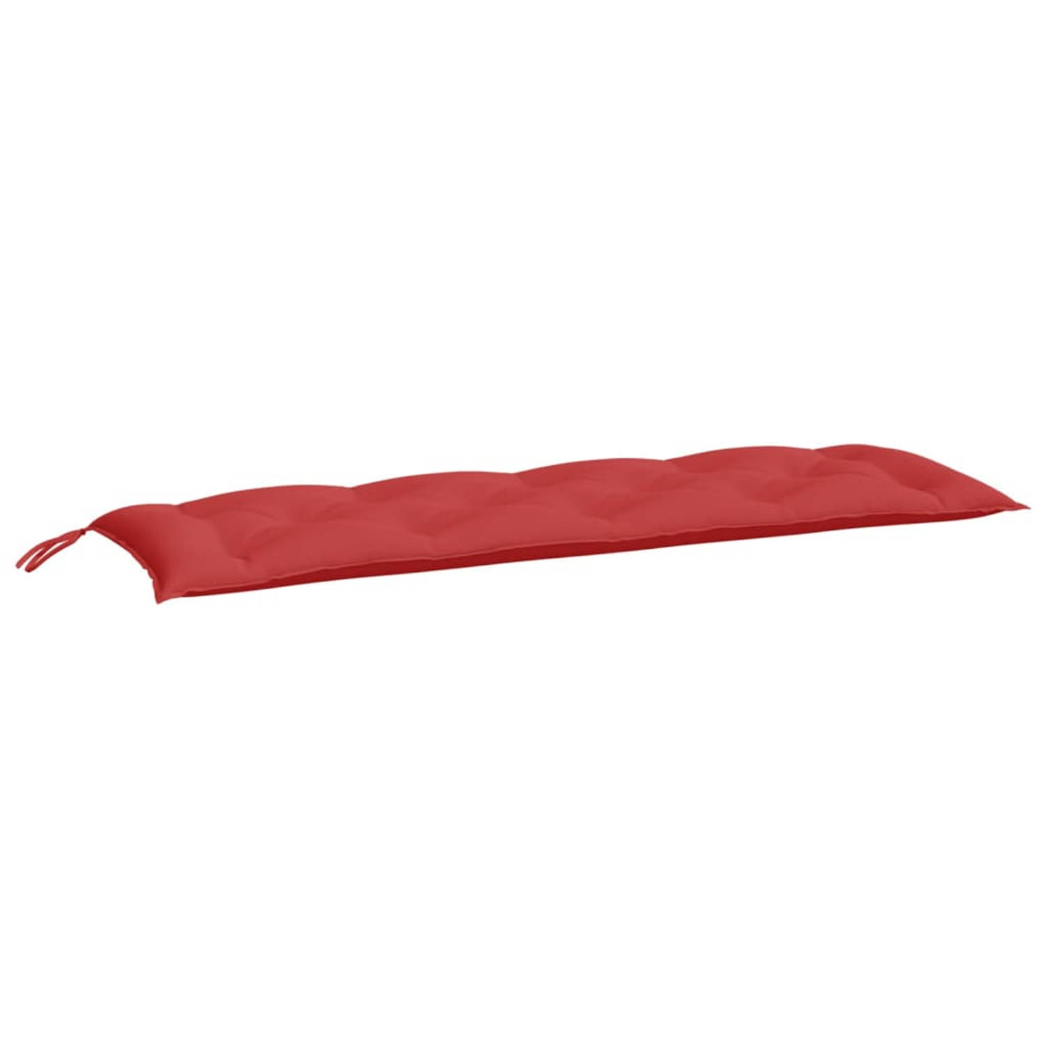 The Living Store Tuinbankkussen - Rood - 150x50x7cm - Oxford stof - Anti-slip touw - Waterafstotend