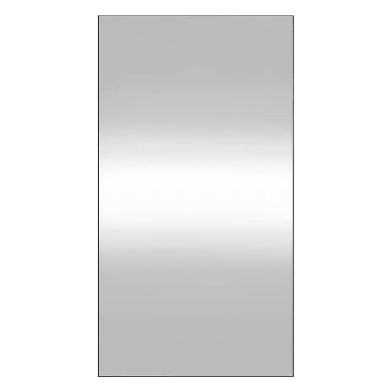 The Living Store Wandspiegel Klassiek - 50 x 100 cm - Haken voor wandmontage - Heldere weerspiegeling - Veelzijdig in gebruik - Montagehandleiding inbegrepen - Glas materiaal - 4 m