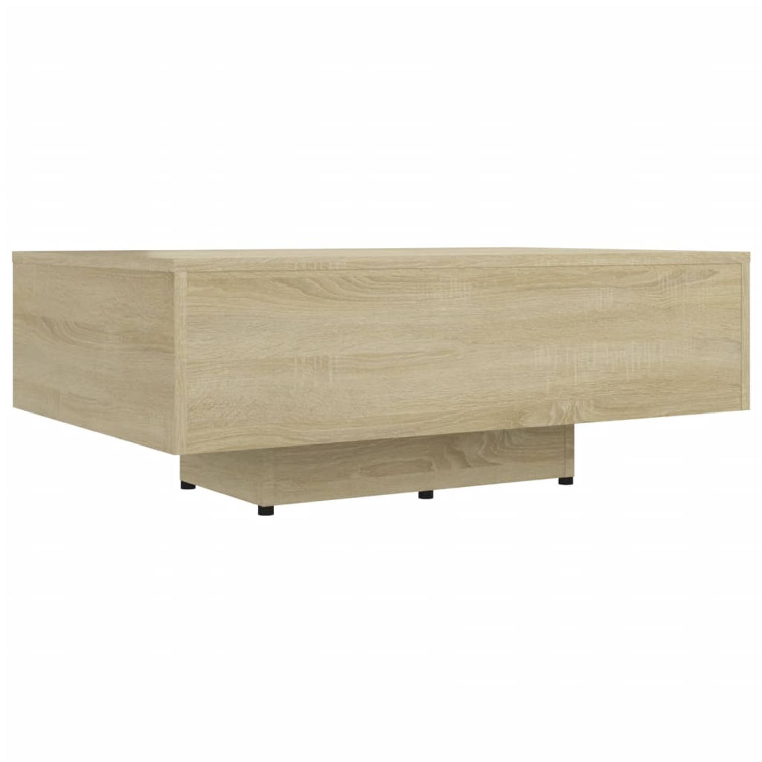 The Living Store Banktafel - Sonoma Eiken - 85 x 55 x 31 cm - Stevig en duurzaam