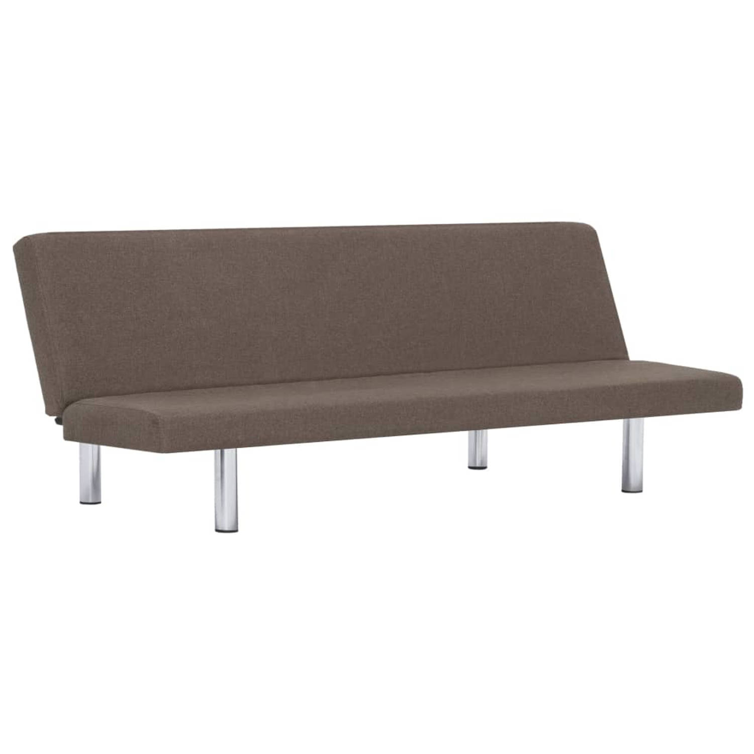 The Living Store Slaapbank polyester taupe
