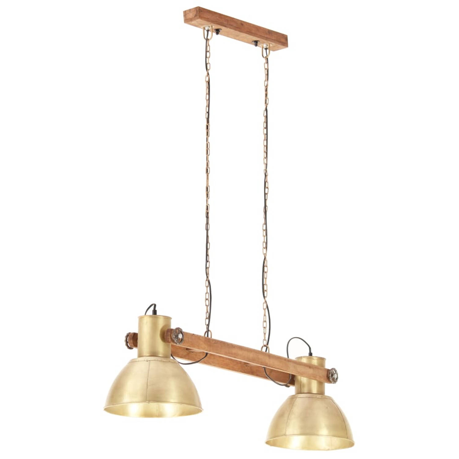 The Living Store Hanglamp Antiek Messing 109 cm 29 x 28 cm Industrieel